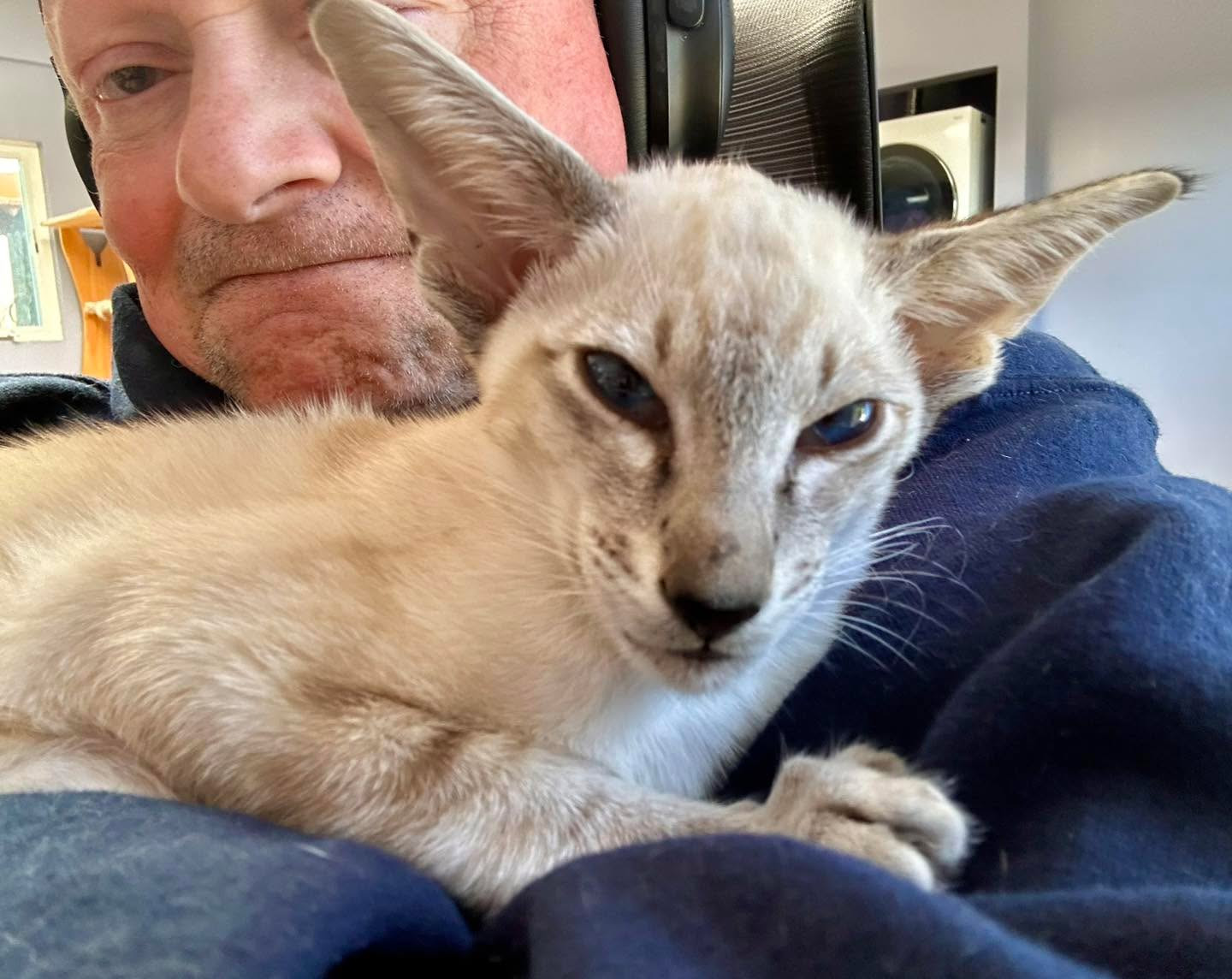 Ted holding Naiche close